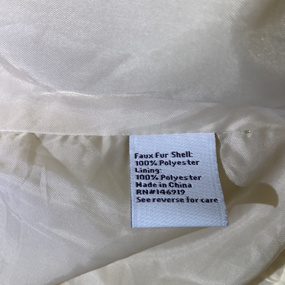 Brand New Nine West White Fur Jacket - Picture 4 of 4
